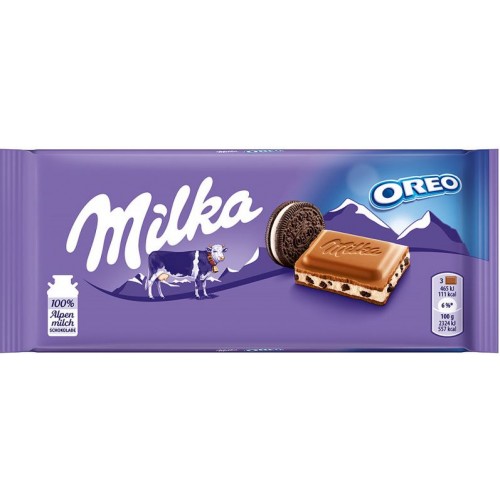 Milka With Oreo Cookies, 100 g.