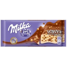Milka Waves Caramel, 100 g.