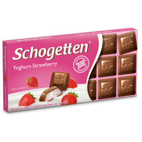 Шоколад Schogetten Yoghurt Strawberry  100g.