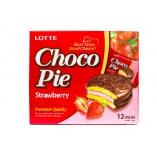 Печенье Choco Pie Strawberry ( Чокопай с клубникой )