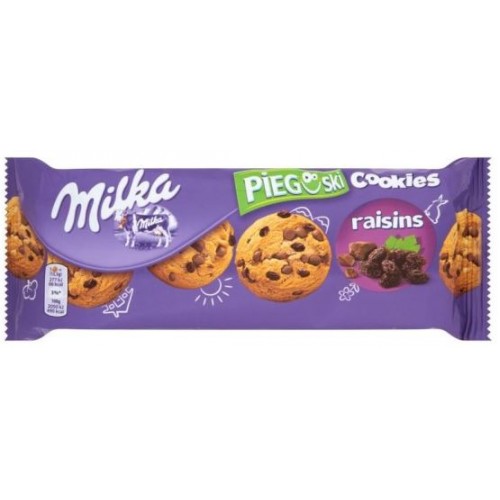 Печенье Milka Pieguski Choco Cookies Raisins
