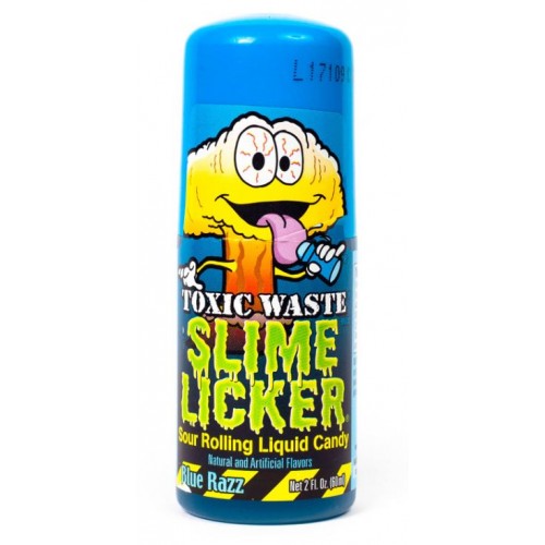 Toxic Waste Slime Licker Blue Razz (Супер кислая конфета-ролик со вкусом ежевики)