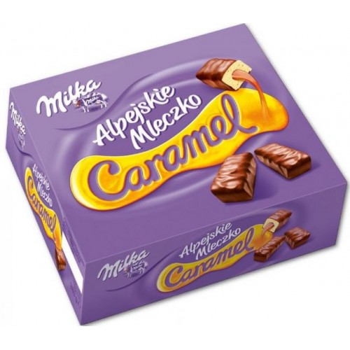 Шоколадные конфеты Milka Альпийское Молоко с карамелью