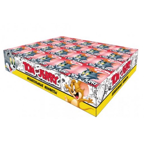 Жевательные конфеты  Tom and Jerry Клубника