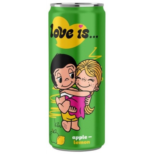 Напиток "Love is" Яблоко и Лимон 330 мл.