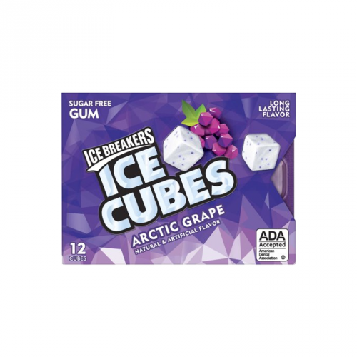 Жевательная резинка Ice Breakers Ice Cubes Arctic Grape