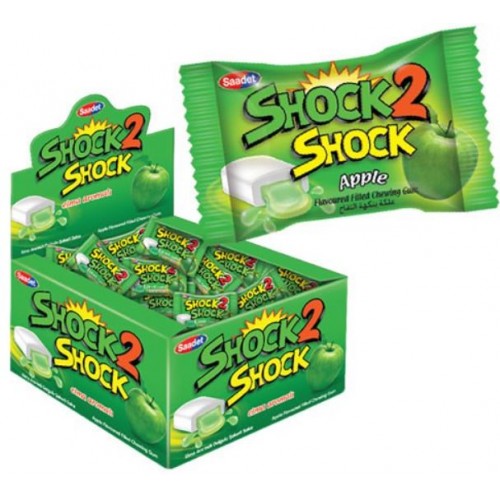 Жевательная резинка Shock 2 Shock Apple 4g.